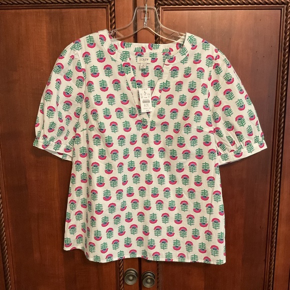 J. Crew Printed Top - Picture 3 of 5